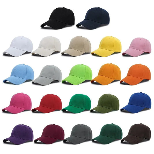 Men Women Multiple Colour Baseball Cap Peaked Cap Solid Color Adjustable Unisex Spring Summer Dad Hat Shade Sport Baseball Hats